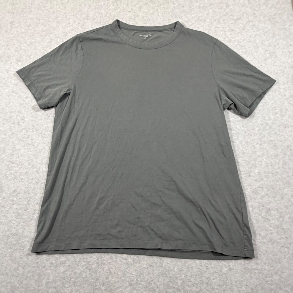 Mott‎ & Bow Driggs T-Shirt Mens L Faded Charcoal Gray Classic Crew Neck